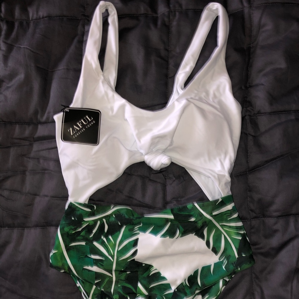 Banana Leaf One Piece Swimsuit